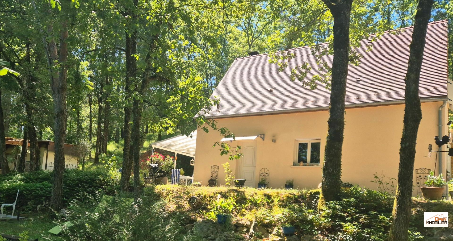 CHARMANTE MAISON PÉRIGOURDINE AVEC VUE ET BOIS ET DÉPENDANCES - campagne