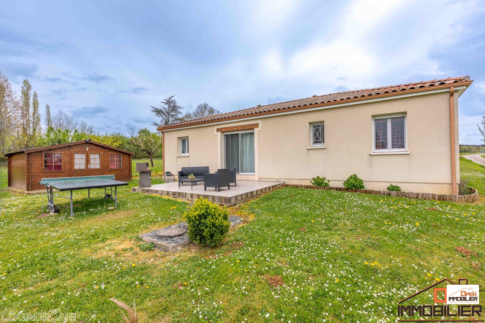 Plain-pied T4 avec jardin