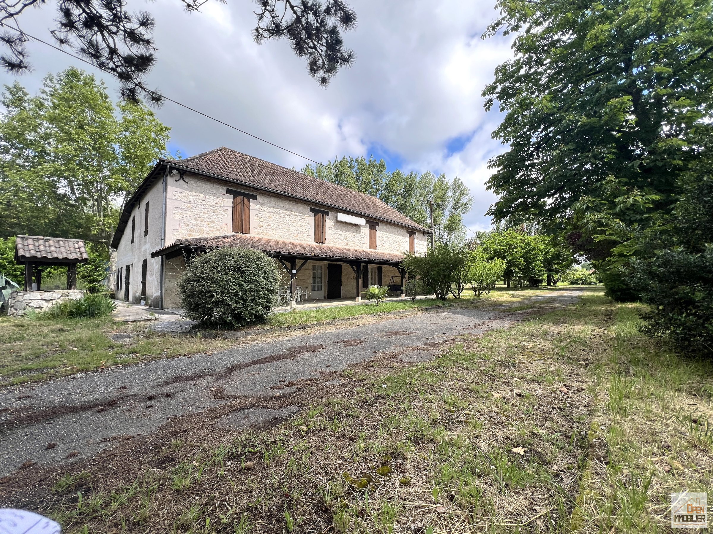 Maison pierre avec jardin - 47140 Trentels