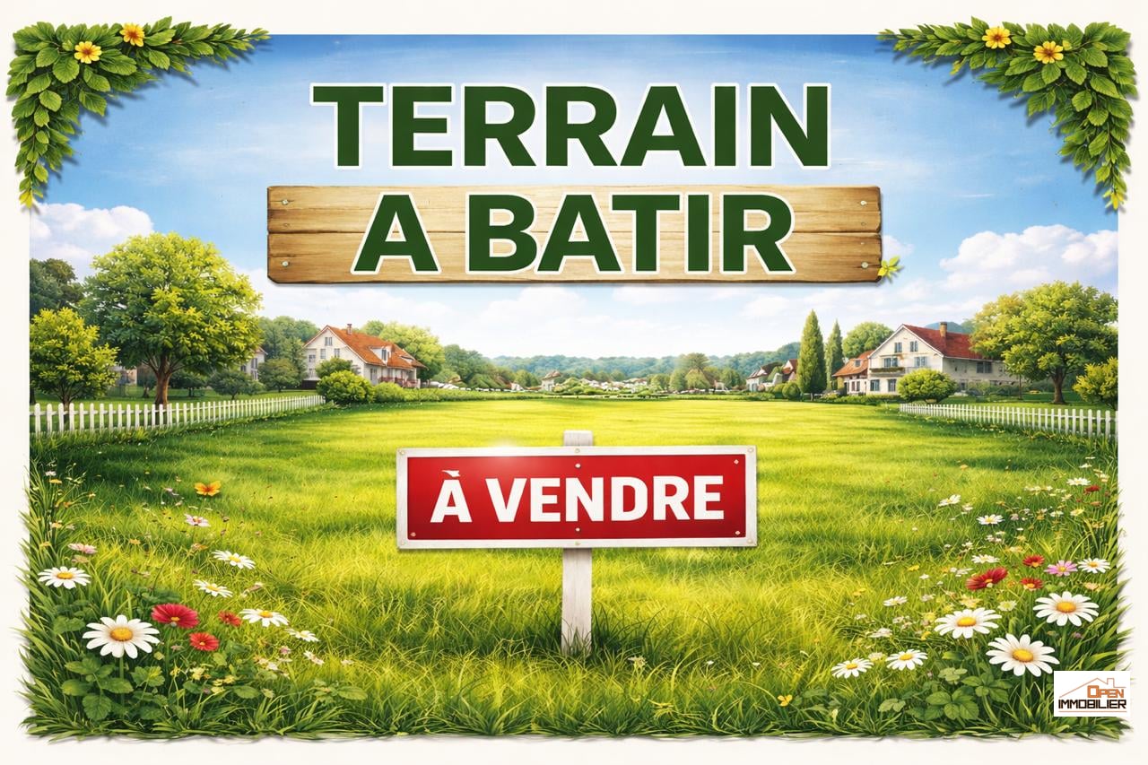 Terrain à bâtir de 910m²