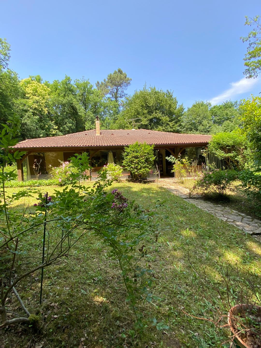 Maison avec terrain arboré