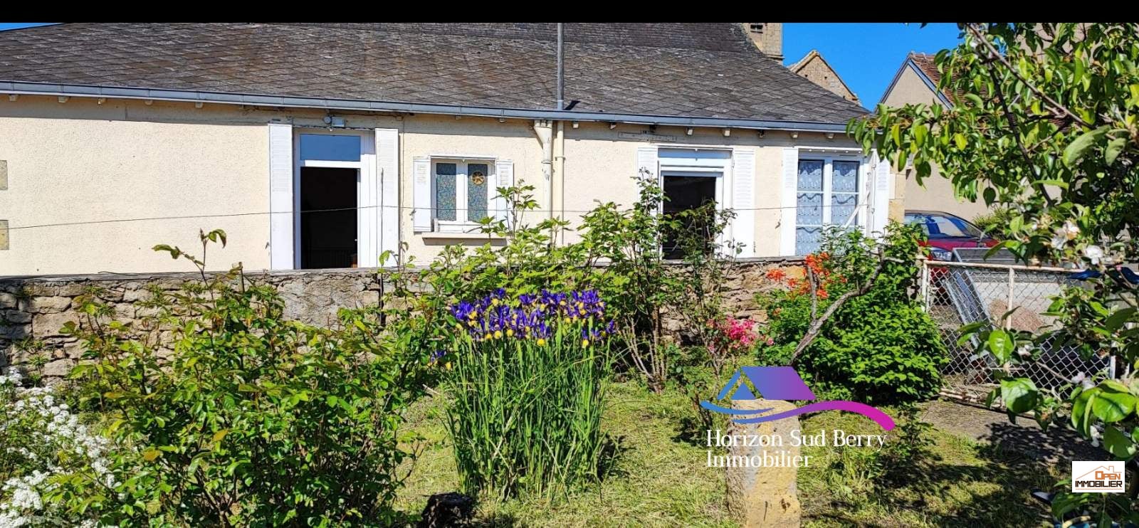 Maison de plain pied avec jardin et garage !