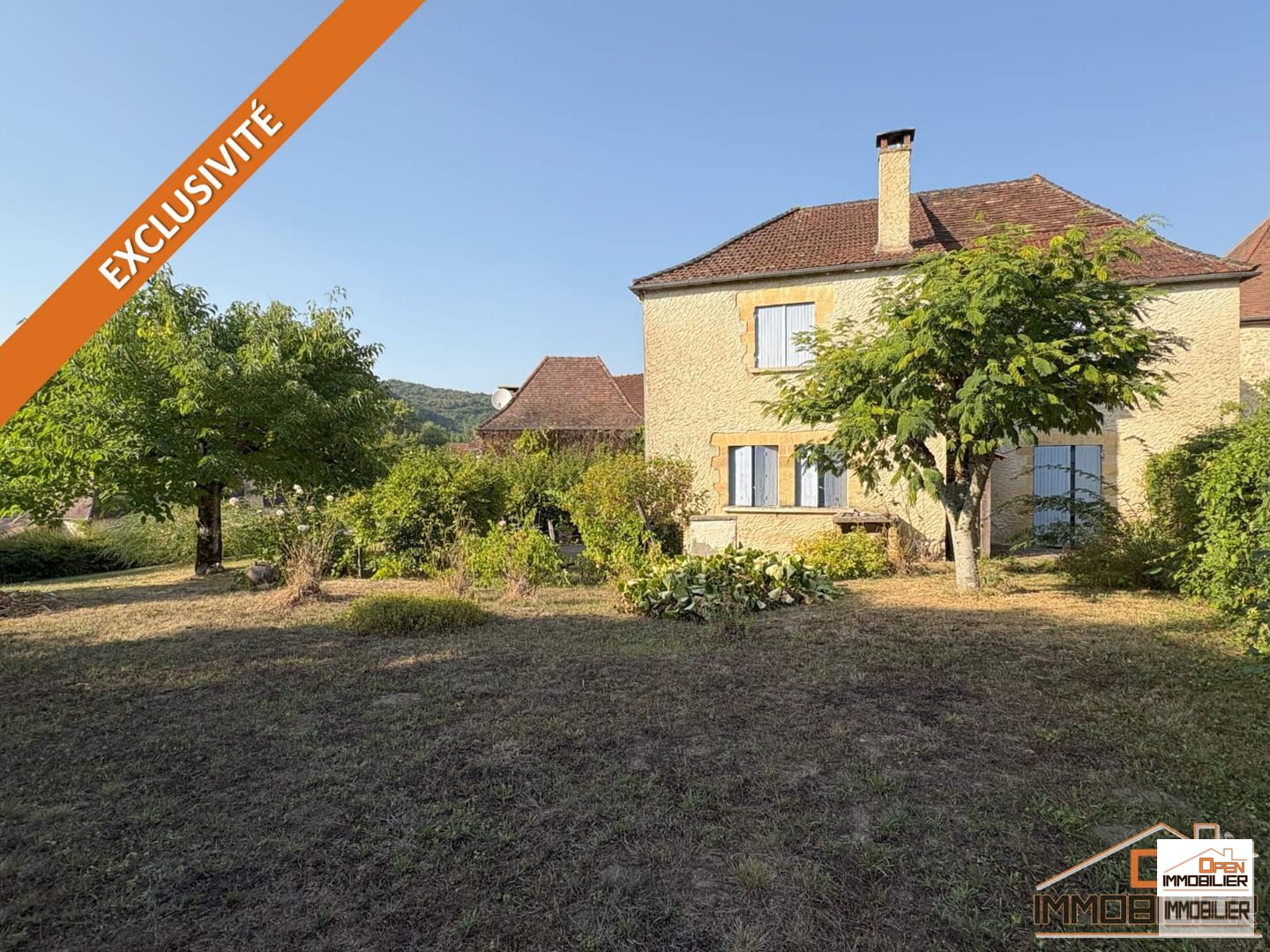 Maison en pierre 111m² - Terrain 636m² - Garage