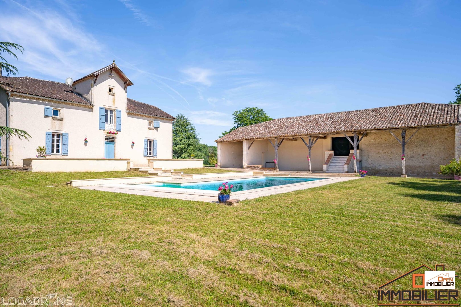 Propriété avec dépendances et piscine - Clermont-Soubiran
