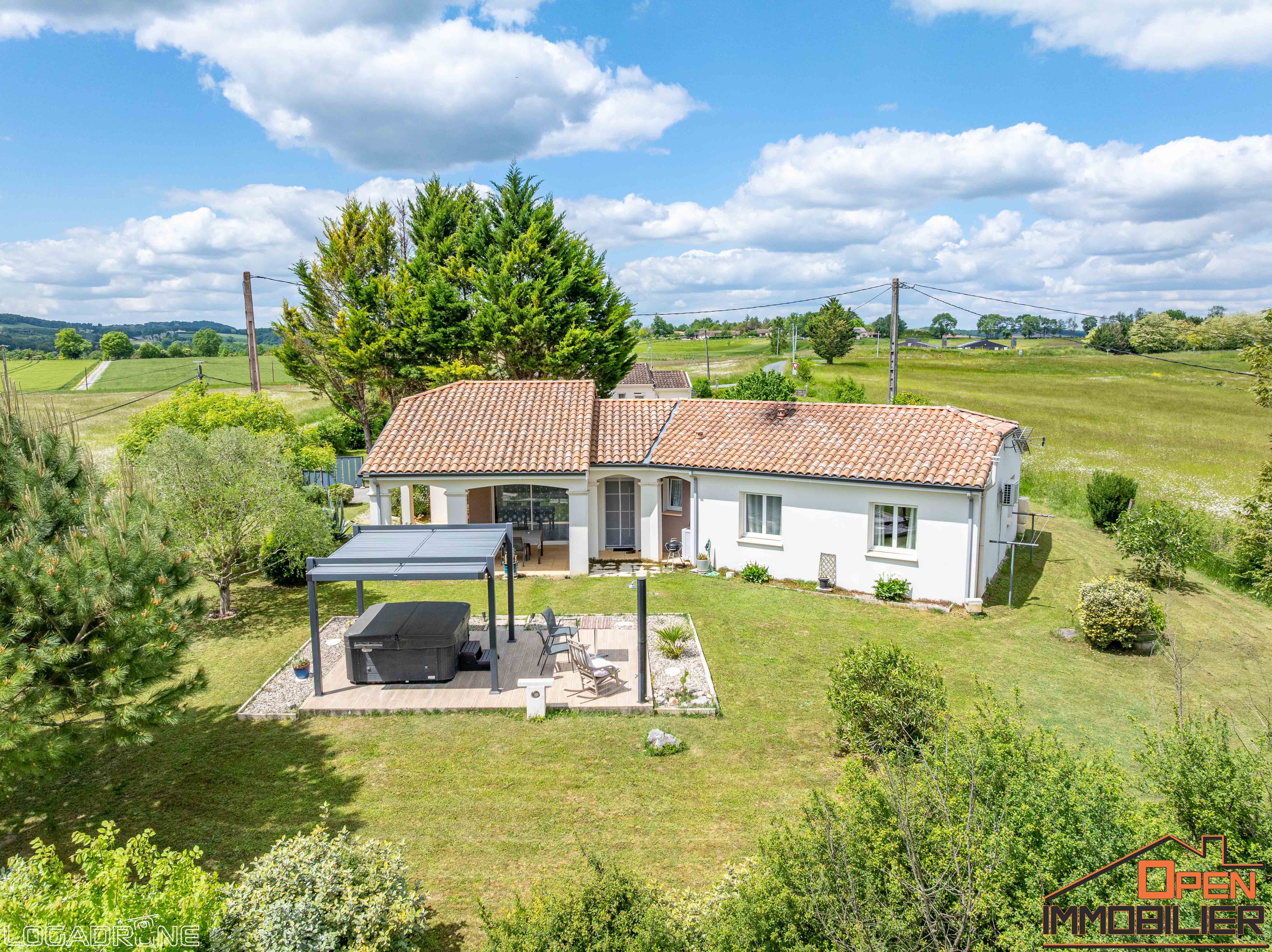 Photo 4 - Maison de Plain-Pied 110 m2 3 Chambres Vue exceptionnelle sur la Bastille de Monflanquin