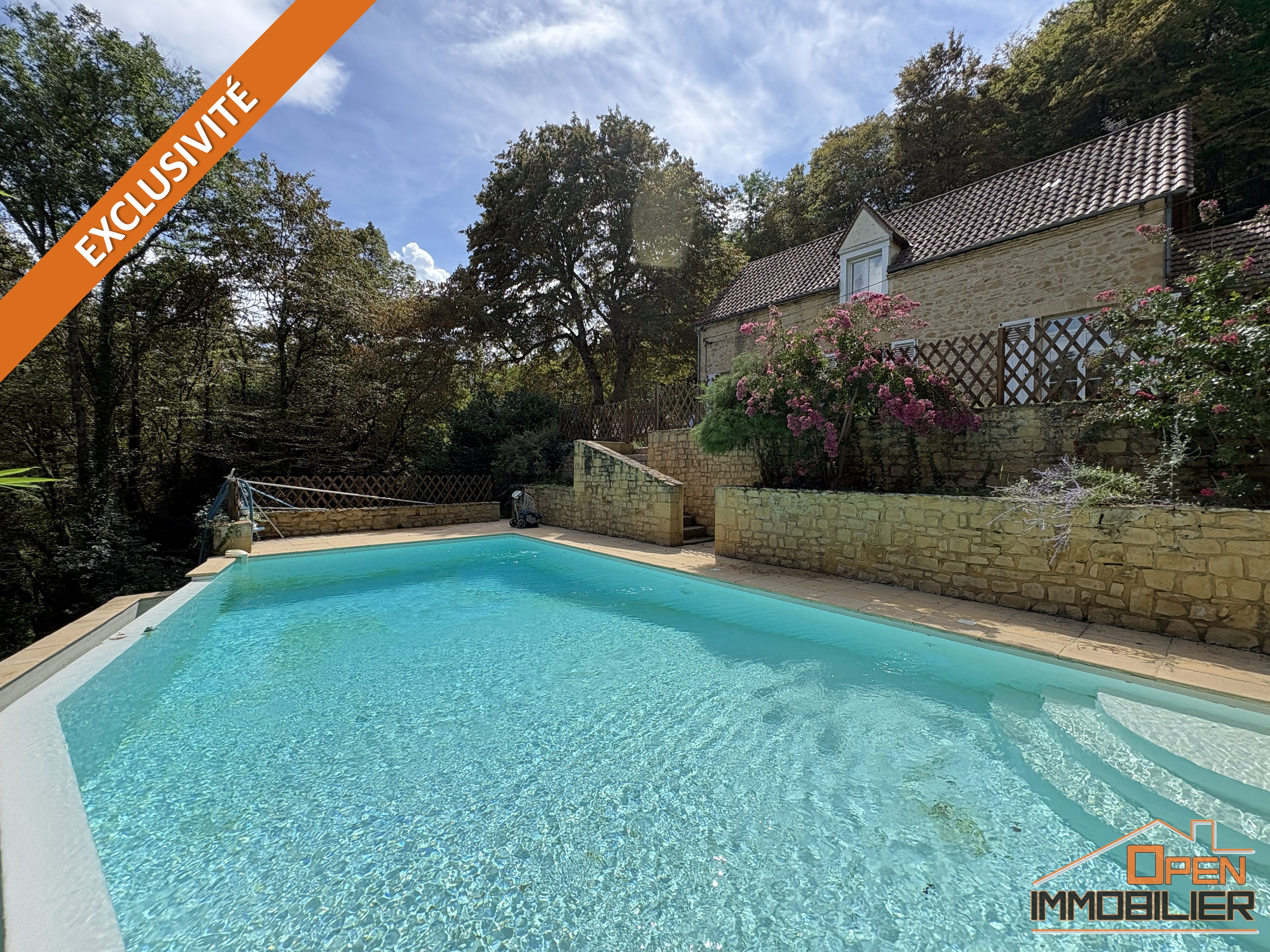 Photo 3 - Propriété troglodyte en pierre-Gîte-Piscine à débordement-Terrain 18 522m²