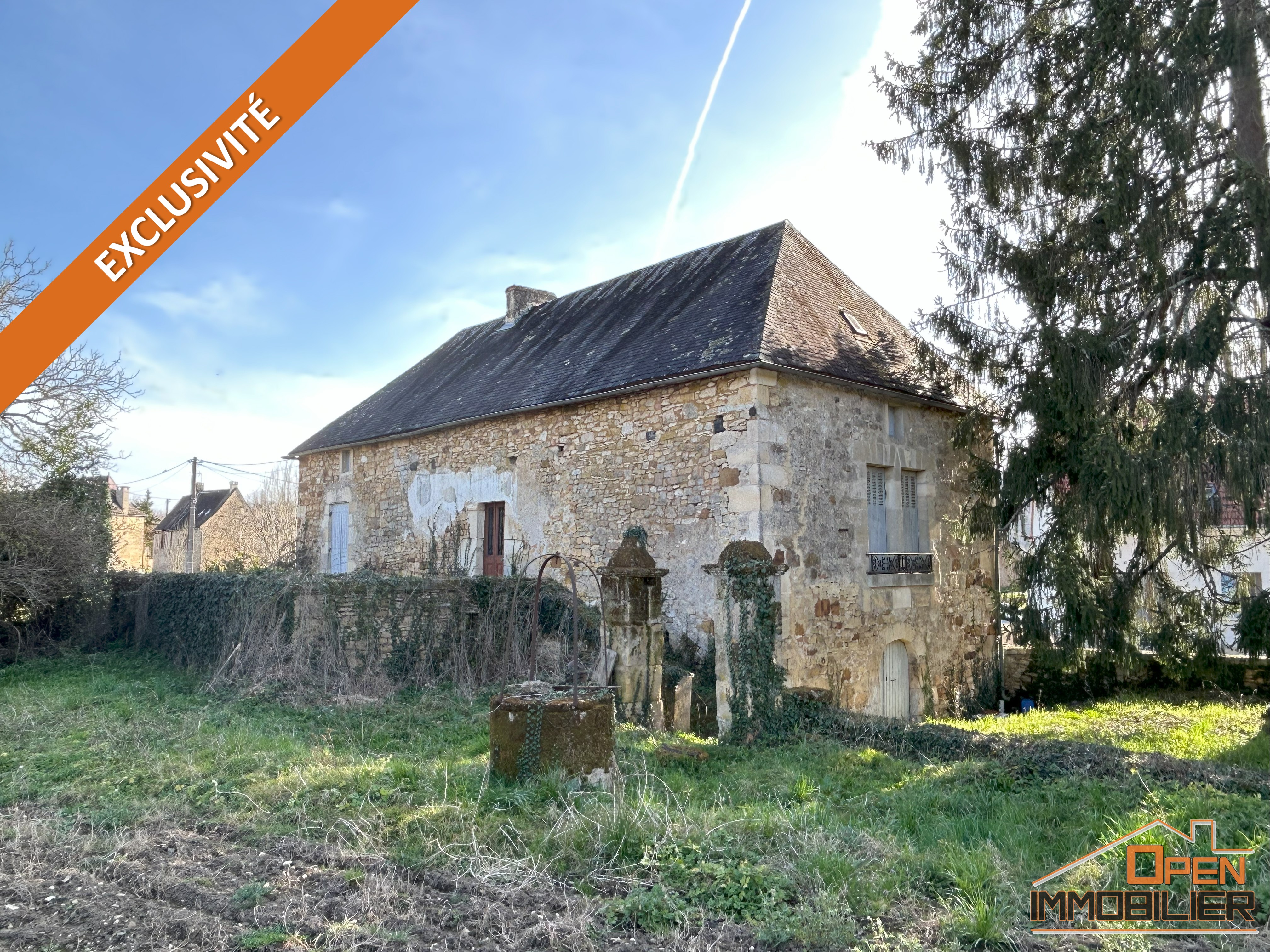 Maison en pierre 88m²-Grange-Terrain 10 435m² - Photo 2
