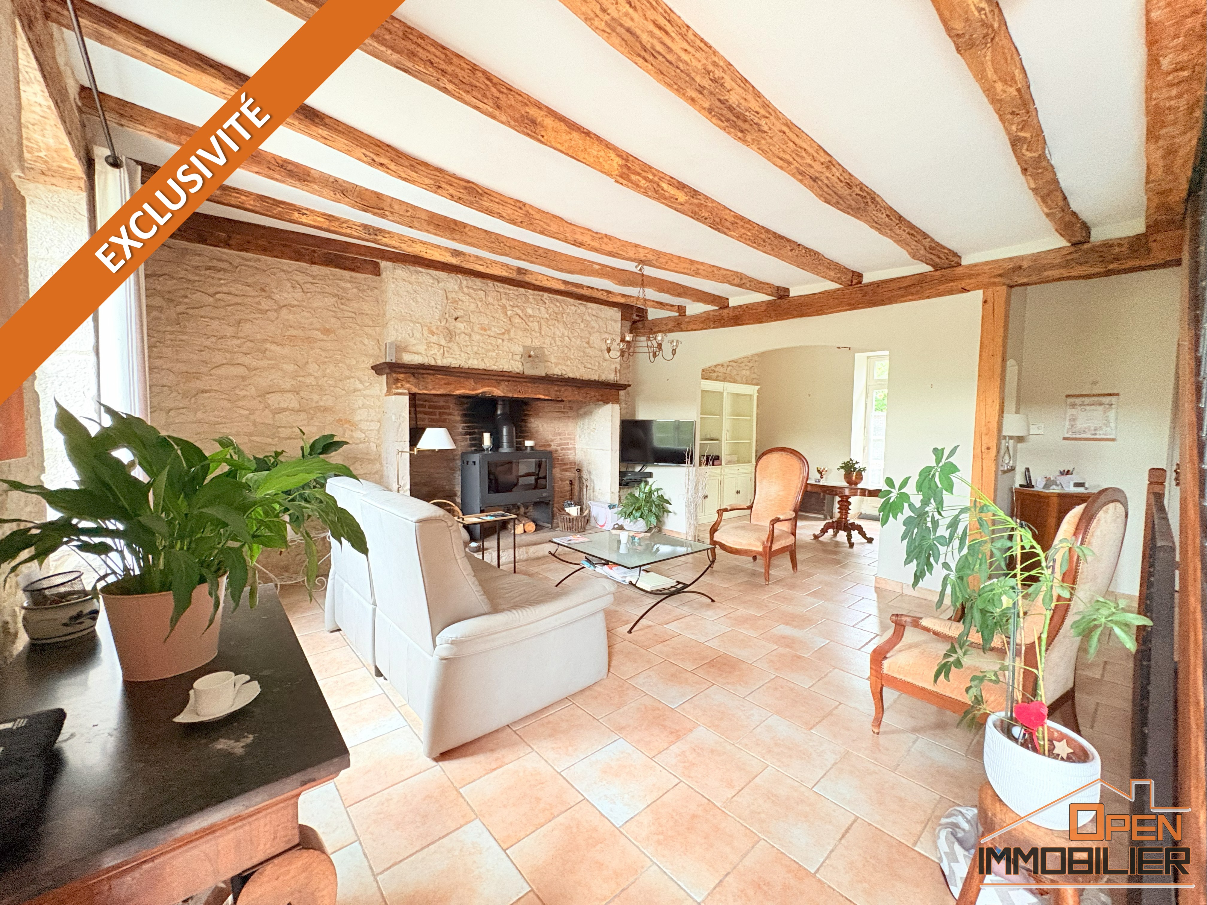 Photo 7 - Maison en pierre 201m²-7 pièces-grange-piscine