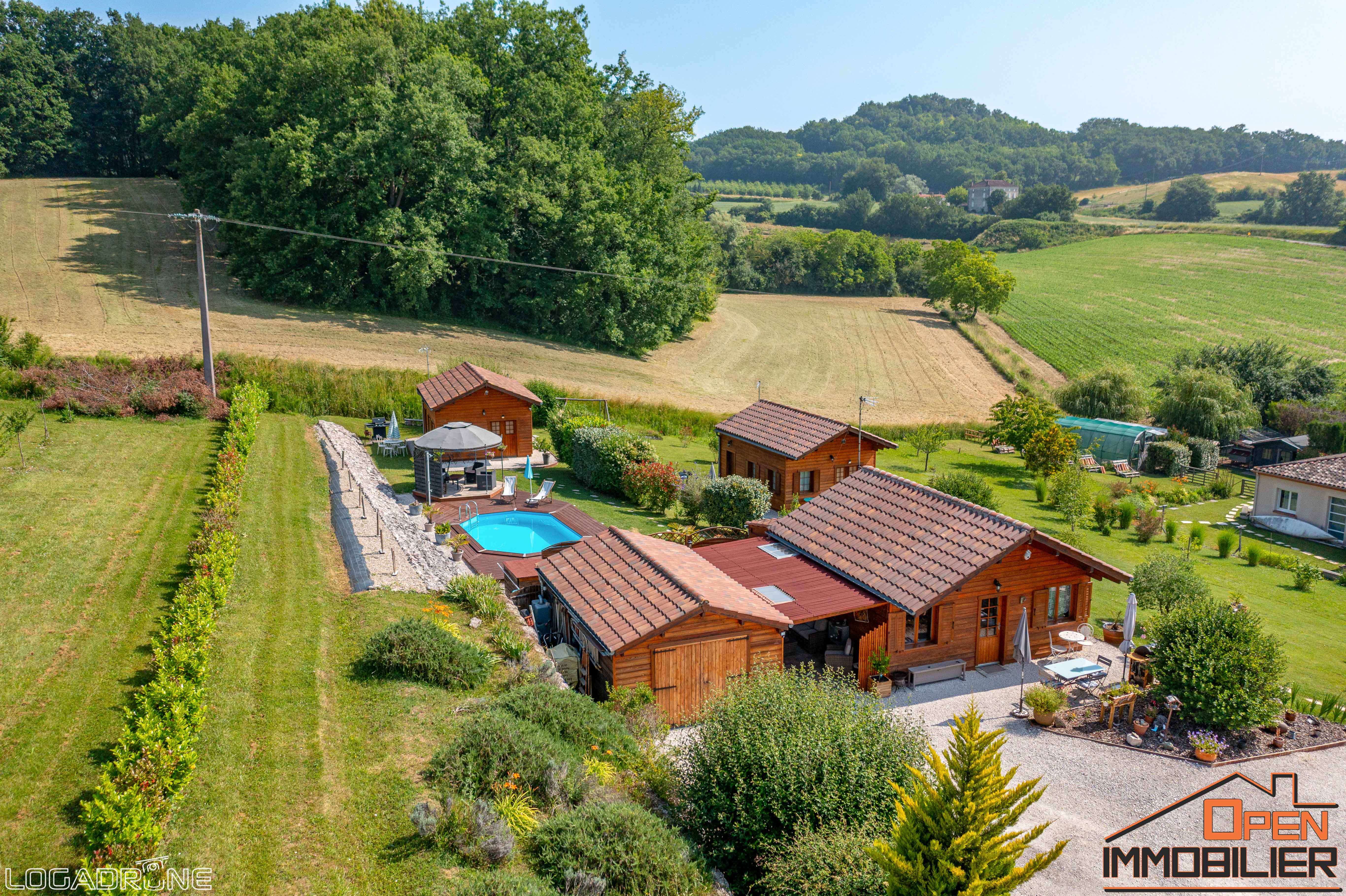 chalet bois avec piscine - Photo 3