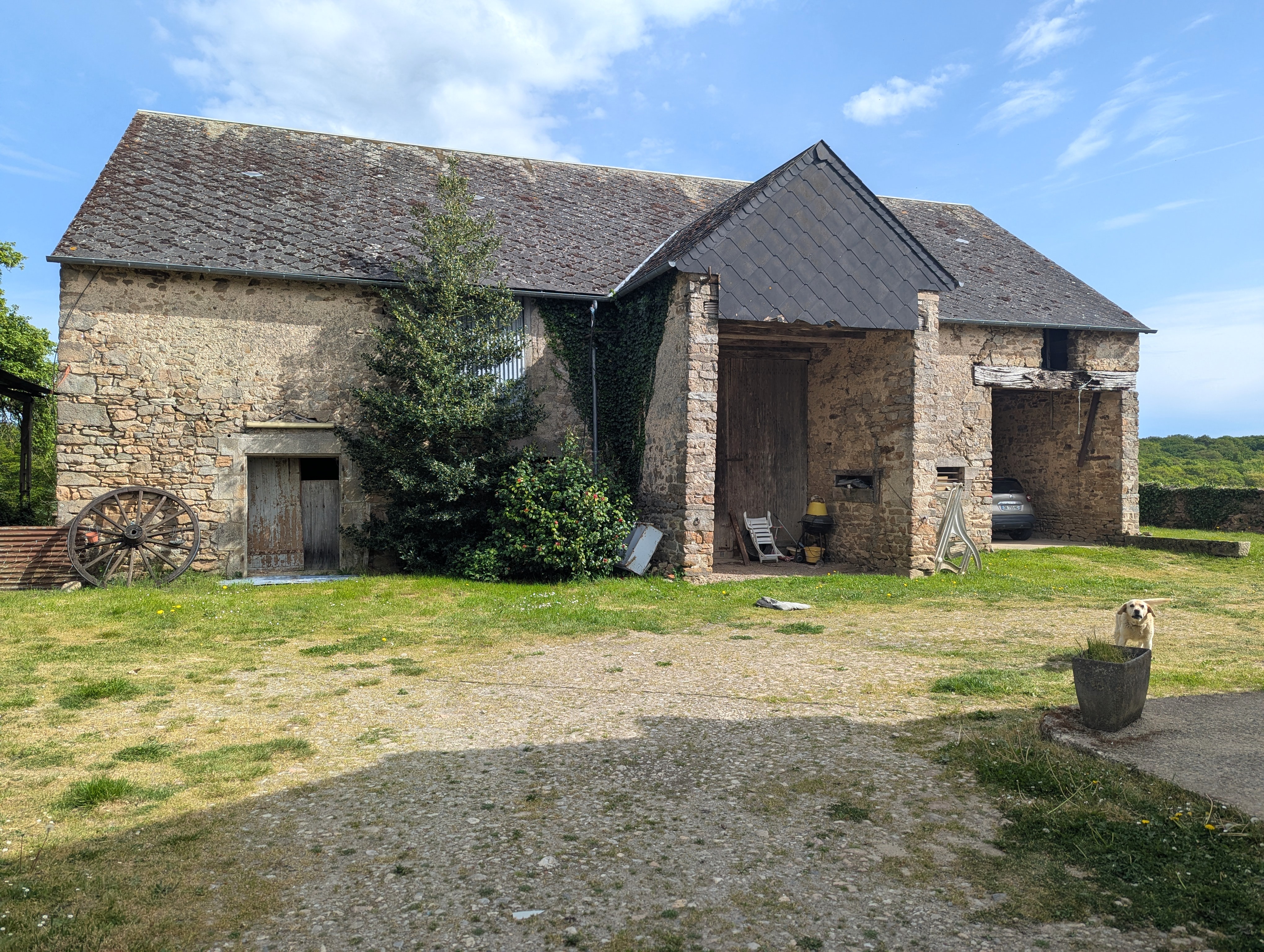 Photo 2 - Maison de campagne avec grange à porteau sur 1ha5 !