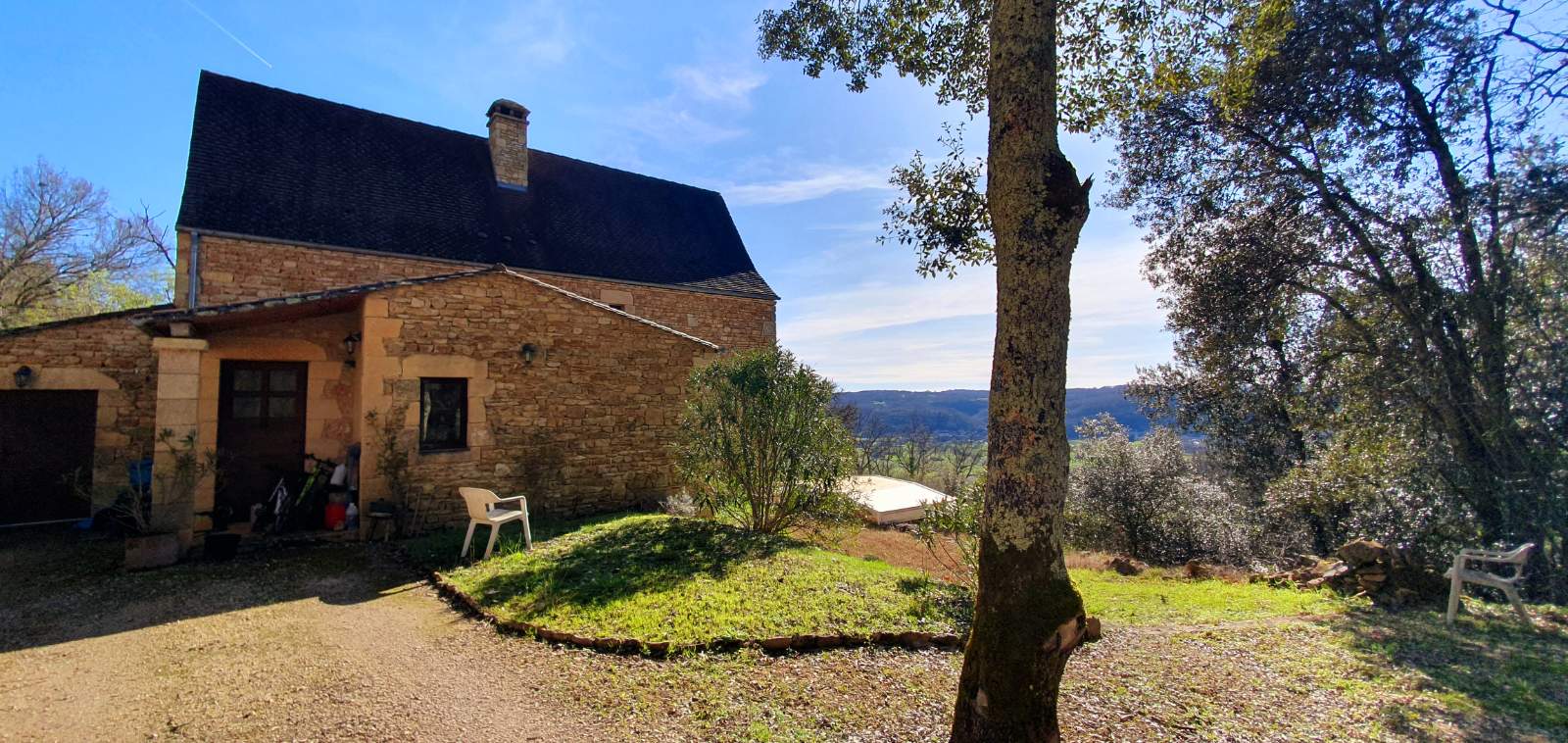 Photo 3 - FABULEUSE MAISON D&rsquo;ARCHITECTE, EN PIERRE ,AVEC VUE EXTRAORDINAIRE AU CALME EN PÉRIGORD NOIR !