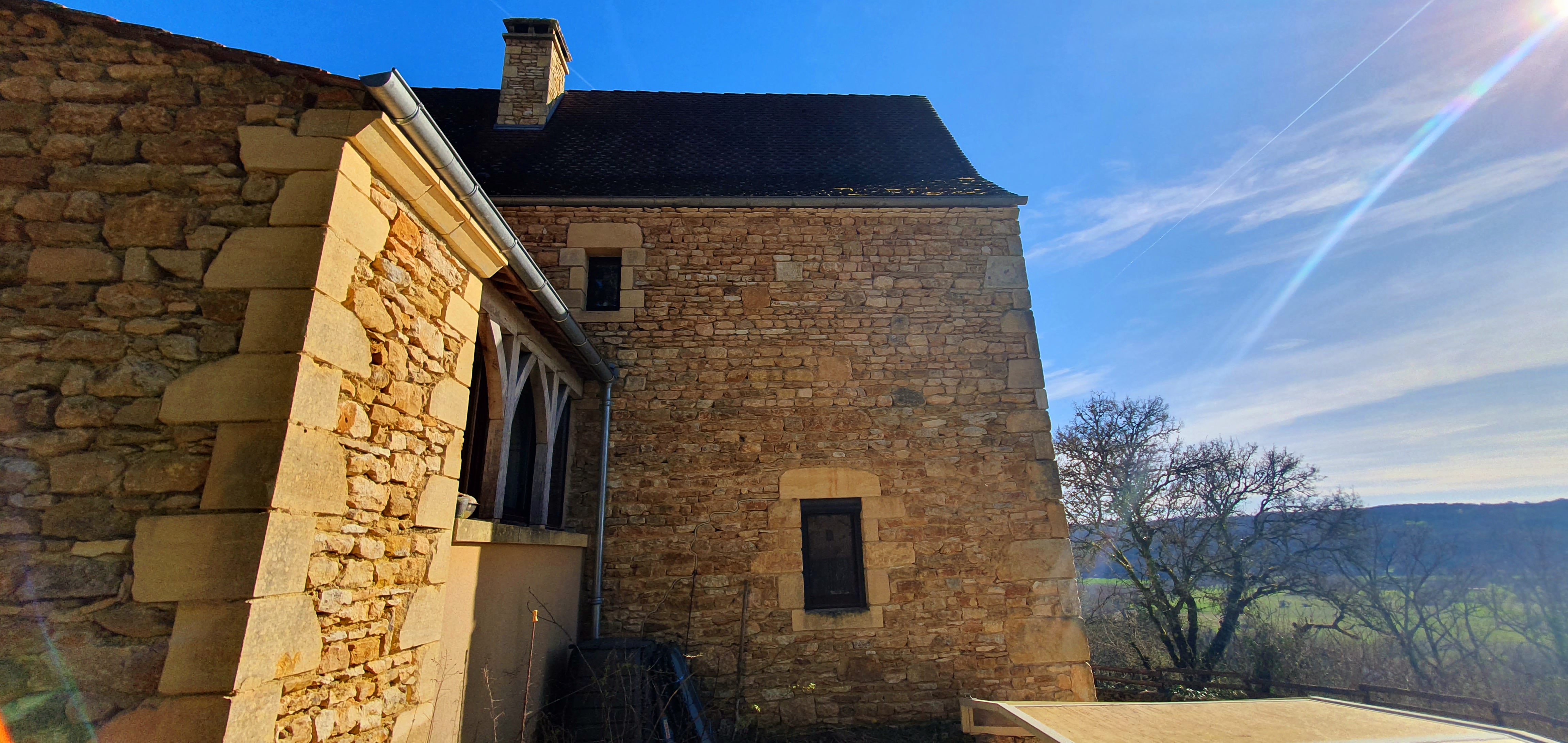 Photo 9 - FABULEUSE MAISON D&rsquo;ARCHITECTE, EN PIERRE ,AVEC VUE EXTRAORDINAIRE AU CALME EN PÉRIGORD NOIR !